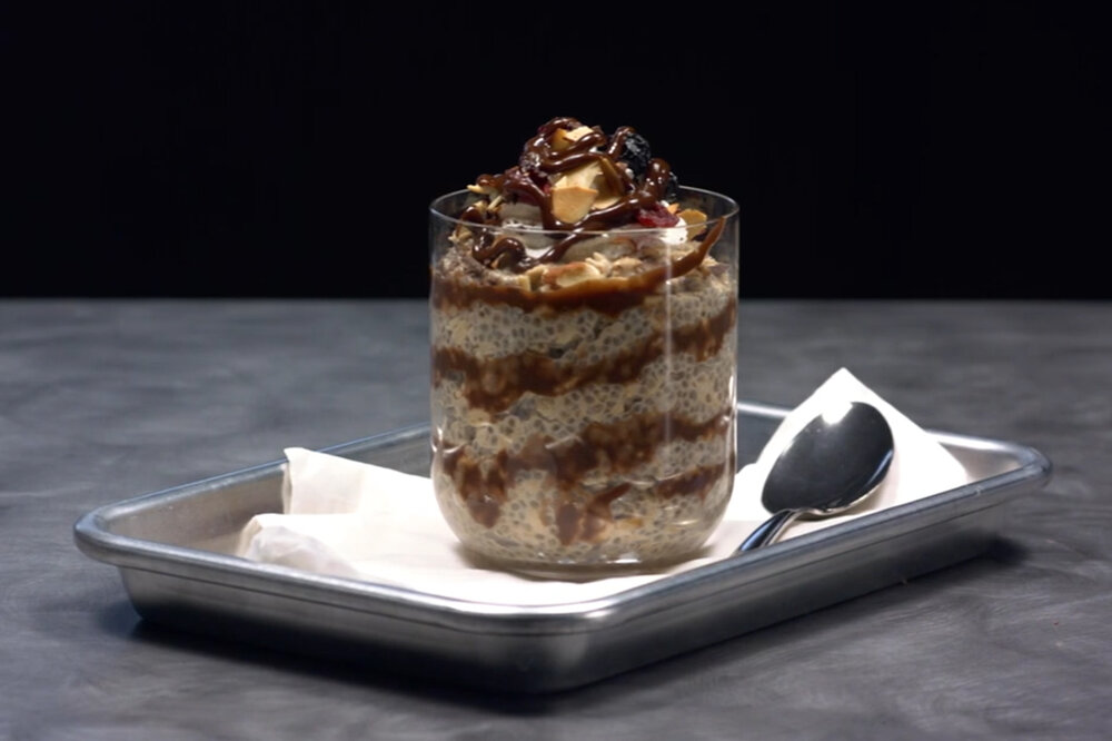 Peanut Butter Cold Brew Overnight Oats