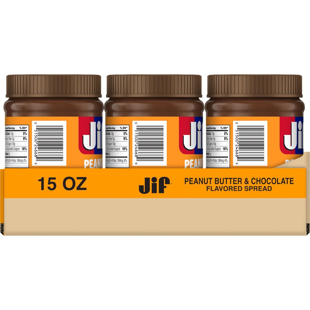 Jif 15 Ounce Chocolate Peanut Butter 12 Count Case