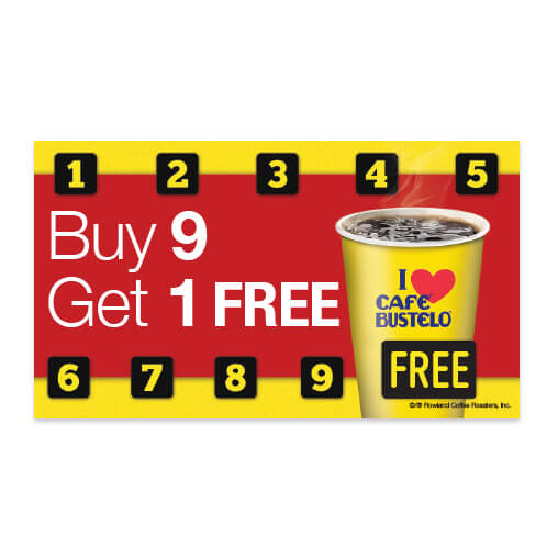 Café Bustelo Frequent Buyer Card