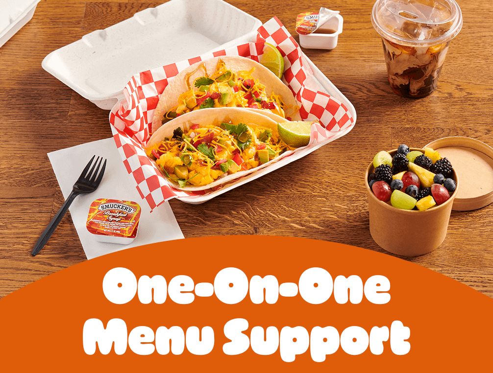 One-on-One Menu Support One-on-One Menu Support