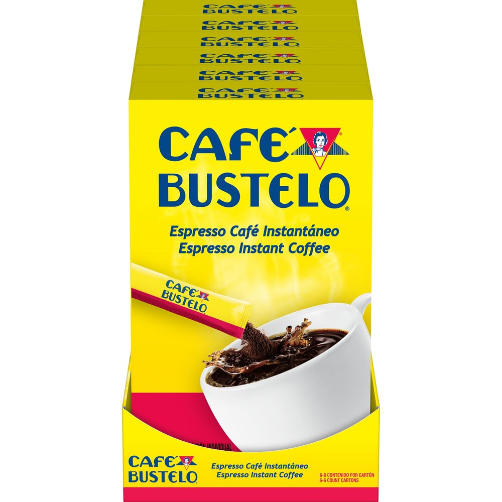 Café Bustelo 0.55 Ounce Caffeinated Instant 6 Count Packet